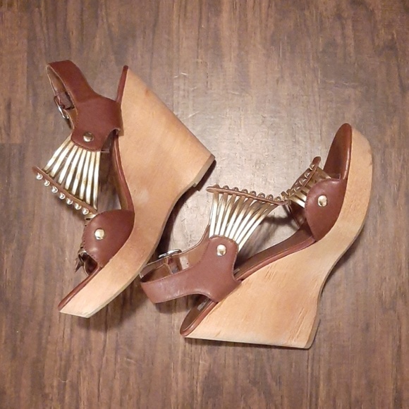Steve Madden Gladiator Wedge Sandals - Picture 3 of 5